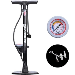 WYJW Accessoires WYJW Bike Pump Bicycle Tire Air Pump Inflator Floor Pump 160 PSI with Gauge and Valve Head Fit for Road Mountain Bikes Motorcycle Balls