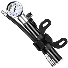 WYJW Accessoires WYJW Bike Pump with Pressure Gauge - 210Psi Pump for Bike Bicycle Pumps, Portable Bike Pump Valve Adapter Ball Air Inflator Bicycle Pump for Road and Mountain Bikes