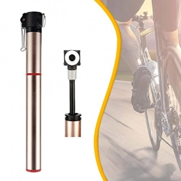 ZENGQIANGJING Pompes à vélo de vélo télescopiques, pompe à pneu à vélos portatif, convient à PRESTA et à Schrader, pompe à billes avec aiguille, inflation de pneu super rapide, 21cm (longueur de ferme