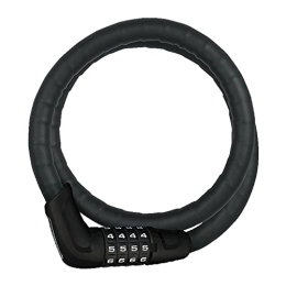 ABUS Accessoires Abus 6615C Câble-antivol vélo à Combinaison Unisex, Noir, 85 cm