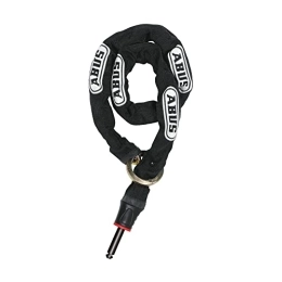 ABUS Verrous de vélo ABUS frame lock plug-in chain — Adaptor Chain 2.0 8KS — chain to secure the bicycle — 8 mm thick — 85 cm long — black — with lock pocket 5950
