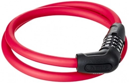 ABUS Accessoires ABUS Numerino 5412 Câble-Antivol à combinaison Rouge 85 cm