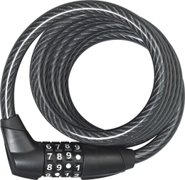 ABUS Accessoires Abus Numero 1300 / 150 Câble-antivol vélo Spirale à Combinaison Noir 150 cm
