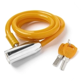 Aexit Accessoires Aexit Moto vélo Orange intérieur Câble antivol en acier avec 2 clés 747Y352