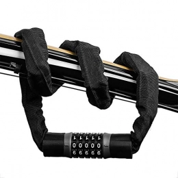 YuoungYuan Accessoires antivol Cable antivol Blocage de Roue pour vélo Casque serrures pour vélos Vélo Serrure à Combinaison Combinaison Cadenas de vélo Black, 1.5m