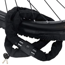 Shulishishop Accessoires antivol chaînes antivol Casque serrures pour vélos Roue de vélo Serrure Casques serrures pour vélo Blocage de Roue pour vélo Black, 1.2m