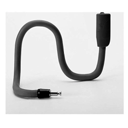 Gangkun Accessoires Antivol de câble en acier à mémoire, antivol de code de verrouillage de vélo-Encre noire (type de clé)