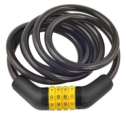 Generic Verrous de vélo Antivol de câble pour vélo, 10 x 1800 mm, combinaison de verrouillage de câble en acier, Qté x 1 | 66738