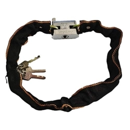 SHIER Accessoires Antivol De Vélo Bike Lock, Bicycle Motorcycle Chain Lock, High Security Bicycle Lock, Anti-Theft Bike Chain Lock, 800Mm, Black
