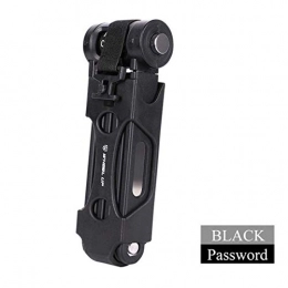 SHIER Accessoires Antivol De Vélo Mtb Folding Bike Lock Professional Anti-Theft Metal Foldable Bicycle Lock Keys Password Anti-Cut Safety, B