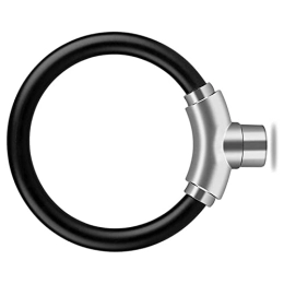 LYWL Accessoires Antivol de vélo - Petit anneau de verrouillage portable en fil d'acier - Haute sécurité - Antivol - Pour vélo, scooter, portail, clôture, garage