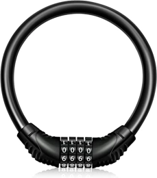 Eruinfang Accessoires Antivol de vélo portable avec câble de haute sécurité pour vélo avec code à 4 chiffres, idéal pour sécuriser le vélo, la moto, les vélos