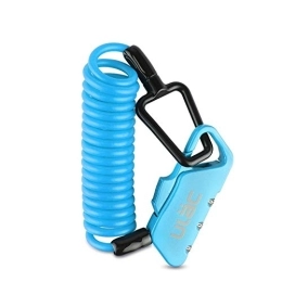 HPPSLT Accessoires Antivol pour vélo - 00 mm - Pliable - Pour sac à dos - Casque de vélo - Antivol - Blanc - Couleur : bleu