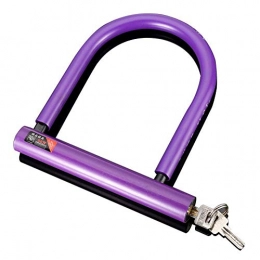Gangkun Accessoires Antivol pour vélo, antivol, accessoires pour équipement de pilotage, noir) 2 clés-violet