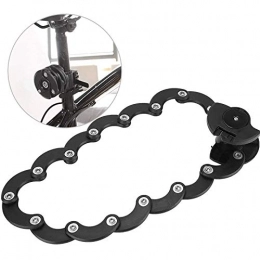 Samine Accessoires Antivol pour vélo pliable avec chaîne en métal Hamburger en acier