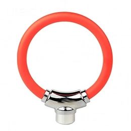 BBZZ Accessoires Antivol robuste pour vélo, câble spiralé allongé à 3 chiffres réinitialisable, léger, taille compacte, portable (couleur : rouge)