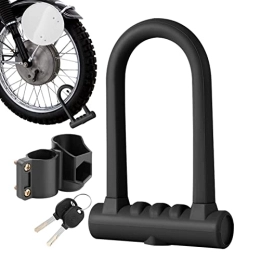 Antivol vélo - Antivols de vélo en silicone robustes antivol,Fente pour clé serpentine à manille en acier pour serrure de vélo robuste avec support de montage à 2 clés en cuivre Clomuzi