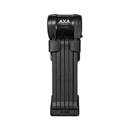 AXA Accessoires AXA Fold Ultra, Antivol vélo pliable, Cadenas vélo, Pour vélo, Vélo électrique, VTT, Extra robuste, Sécurité 14 sur 15, 90 cm x 8 mm, Noir
