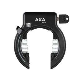 AXA Accessoires AXA Solid, Antivol de cadre, Cadenas vélo, Antivol roue vélo, Sécurité rapide, Sécurité 12 sur 15, Noir