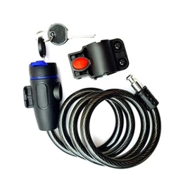 AYKONG Accessoires AYKONG Antivol portable pour vélo, antivol en spirale, câble en acier, accessoires de cyclisme, grilles légères, universelles, protection pour vélo
