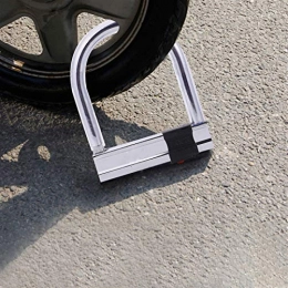 KJGHJ Accessoires Cadenas de vélo 1pc Bike Verrouillage Heavy Duty Anti Vol Résistance Hydraulique Vélo De Verrouillage En Forme De U De Verrouillage For Manille Extérieur Cyclisme Sécurité Vélos ( Color : Silver )