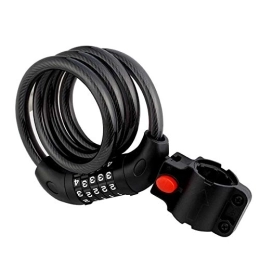 Gangkun Accessoires Code Câble antivol en acier antivol avec support de montage noir