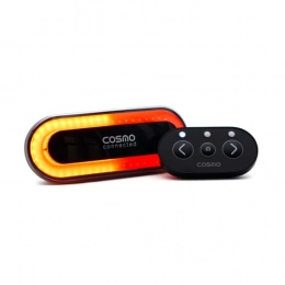 Cosmo Connected Accessoires Cosmo Ride - Eclairage Vélo Arrière Intelligent et Connecté - Clignotants, Feu Stop, Detection de Chute Automatique - Lampe Vélo LED rechargeable Micro-USB