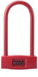 ZJJZ Accessoires Câble antivol en acier pour vélo, bagages, moto, voiture (couleur : rouge)