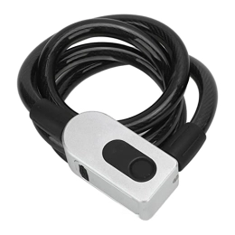 Câble de Verrouillage D'empreintes Digitales pour Vélo, 0,5 S de Déverrouillage D'empreintes Digitales, Temps de Veille de Charge USB Antivol de Chaîne de Vélo, Étanche IP67 pour Moto Électrique