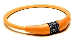 EyezOff Câble Antivol à Combinaison pour Vélo, 60cm (Orange, 60cm)