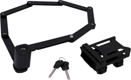 Fischer Accessoires FISCHER 50385 Verrou pliable avec support et 2 clés de sécurité Noir 110 cm