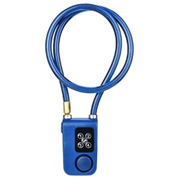 Ghzste Accessoires Ghzste Y787 Serrure D'alarme Intelligente Antivol à Chaîne pour Portail de Vélo Bleu