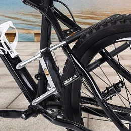 HYLK Verrous de vélo HYLK Verrou antivol de vélo, antivol en U, réglable avec 3 clés pour vélo en Plein air