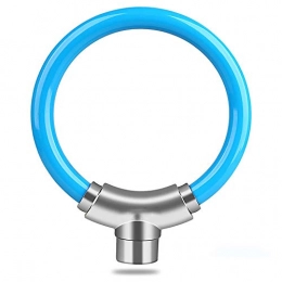 JW-YZWJ Accessoires JW-YZWJ Vélo Ring Lock verrou antivol Câble d'acier de Verrouillage Montagne Vélo de Route Mini Portable vélo Anti-Liquide Ring Lock Verrouillage Riding, Bleu