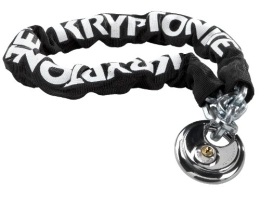 Kryptonite Verrous de vélo Kryptonite Kryptochain & Padlock Chaîne antivol avec cadenas 70 cm