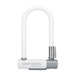 Kryptonite Accessoires KRYPTONITE Kryptolok Mini-7 w / FlexFrame-U Bracket (Color-White) Locks Mixte Adulte, Blanc, 8.2cm x 17.8cm