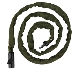 Kunyun Accessoires Kunyun Antivol à clé pour VTT en acier - 60 / 90 / 120 / 150 cm - Couleur : vert kaki 150 cm