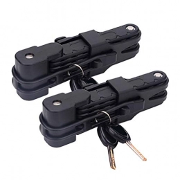 LIOOBO 2pcs serrure de vélo serrure de câble serrure de sécurité antivol avec des clés pour porte de vélo moto vélo (noir)