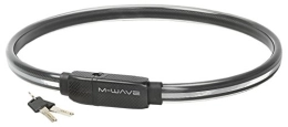 M-Wave Verrous de vélo M-Wave Style 23, 10 Câble antivol Noir Taille Unique