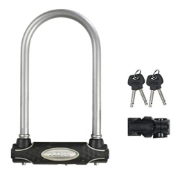 Master Lock Accessoires MASTER LOCK Antivol Vélo U [A Clé] [Support de Vélo Universel] [Antivol Certifié] [Argenté] 8195EURDPROCOLS - Idéal pour les Vélos, Vélos Electriques, VTT et autres