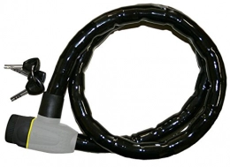 Michelin Accessoires MICHELIN 801021 Antivol Câble Articulé, Diamètre 25 mm, Longueur 1200 mm, Vertèbres Conjointes clé Adulte Unisexe, Gris