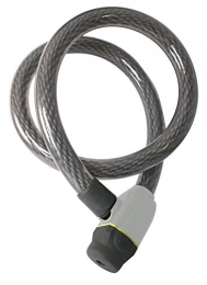 Michelin Verrous de vélo Michelin 801029 Antivol câble en Spirale à clé, Diamètre 25 mm, Longueur 1200 mm, avec Support de Fixation au vélo Adulte Unisexe, Gris