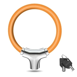 PURRL Accessoires Mini antivol de vélo, câble antivol portable antivol pour vélo, câble antivol de sécurité pour vélo, alliage de zinc, serrures de bagages de voyage étanches pour seniors (Color : Orange, Size :