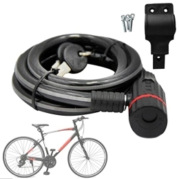 NICERAM 5 Pcs Câble Antivol Vélo | Câble de Verrouillage de vélo - Antivol de câble antivol pour vélo, Cadenas de vélo à Combinaison Portable, Cadenas de vélo à câble en Acier Inoxydable