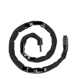  Accessoires Outil antivol Combinaison vélo chaîne antivol 65-150 cm Portable antivol 4 Code sécurité vélo chaîne serrure vtt route vélo accessoires Facile à utiliser et à transporter. (Color : 115cm)