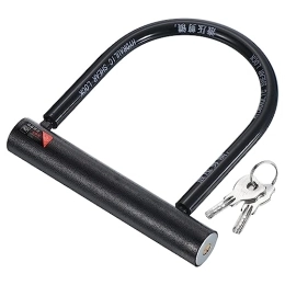 PATIKIL Accessoires PATIKIL U-Lock Antivol pour vélo avec clé, antivol de vélo, 15 mm, en alliage de zinc, haute sécurité, pour vélo, scooter, roue de moto, noir