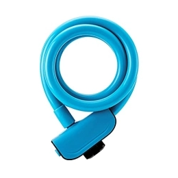 PURRL Accessoires PURRL Câble de Verrouillage de vélo, antivol de câble de vélo avec clés Antivol de vélo enroulé de câble de Haute sécurité avec Support de Montage。 (Color : Blue, Size : 12mm-1.2m) Little Surprise