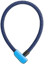 SXDHOCDZ Verrous de vélo Serrure extérieure de vélo chaîne antivol de câble métallique épaissi sans clé(Color:Blue)