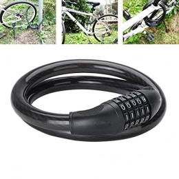 SGSG Accessoires SGSG Verrou de vélo, câble de Verrouillage à Combinaison à 5 Chiffres, câble de sécurité en Acier Flexible de chaîne de vélo 1M pour vélo, Scooter, grilles