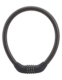 Thirard Accessoires THIRARD - Antivol à combinaison Twisty, 4 chiffres, câble acier, vélo, 18mmx0.6m, noir